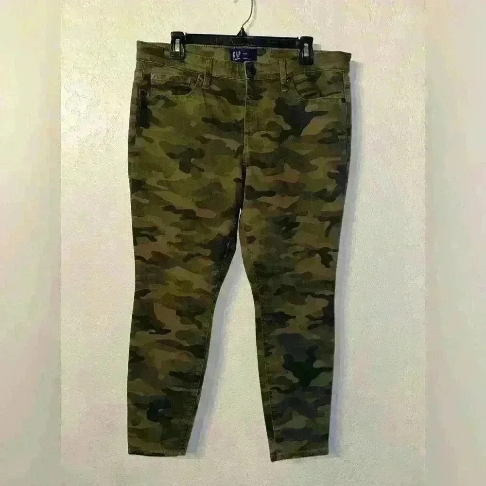 GAP Legging Skimmer Camo Skinny Jeans Women's Size 14 originally $69.99